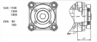 Коробка отбора мощности PTO EATON 6109 DT/OD, FS/FSO 8209A, ES 11109, FS 8309A - 2
