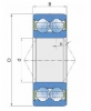 Подшипник шариковый двухрядный  3206 B.2RS1 FKL - 2