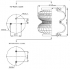 Пневморессора, пневмоподушка бублик двойной в сборе (пр-во Connect). D220 - 3