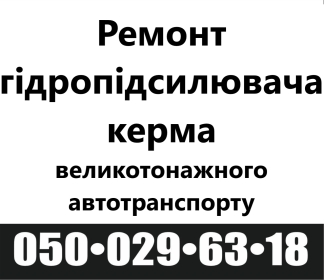 Ремонт ГУР великотонажного автотранспорту. - 1
